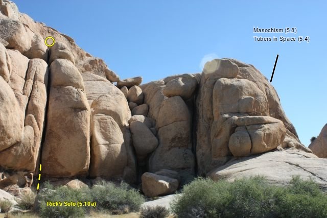 Rick's Solo (5.10a), Joshua Tree NP