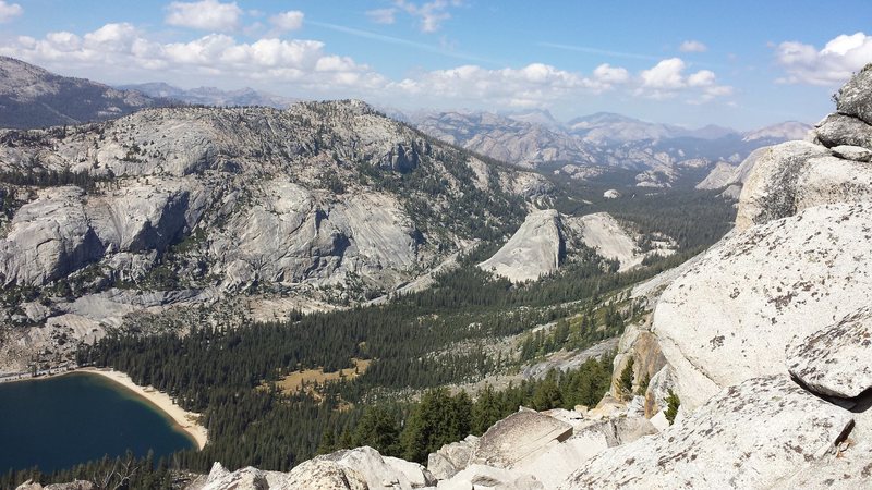 View from Tenaya Peak looking at Pywiak