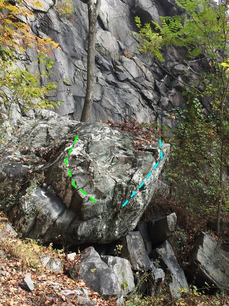 Green Toast and Davis Special on this boulder below Balcony Rock