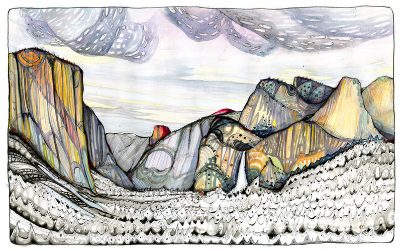 The Valley Saffron:(pen/ink/watercolor)<br>
www.muderlakart.com<br>
<br>
<br>
