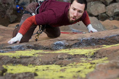 Second ascent of Dame el Oro. One of those "there's-snow-on-the-ground-I'm-not-sure-it's-a-good-idea-to-climb" days.