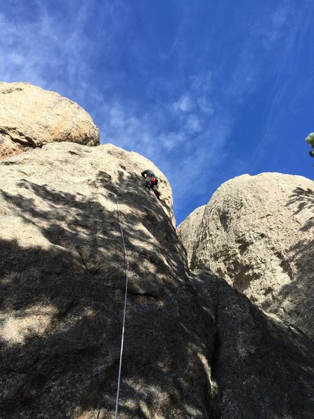 Brian leading Mystery Route.