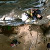 Shawn Kelly resting on some fuzzy holds.