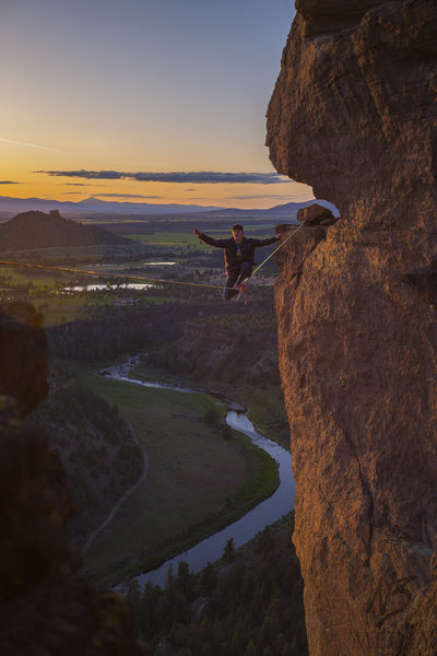 Joel, drop knee, on the long monkey face line.