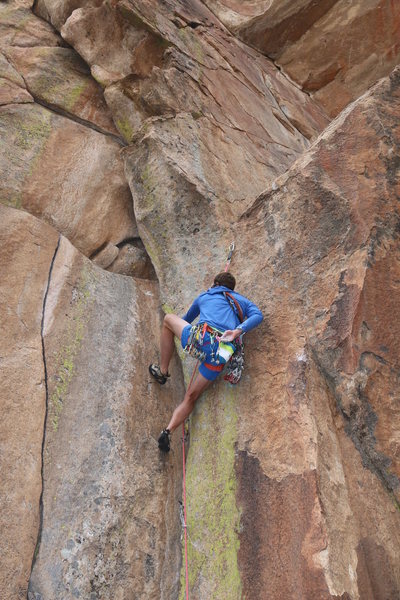 Angus on the redpoint.