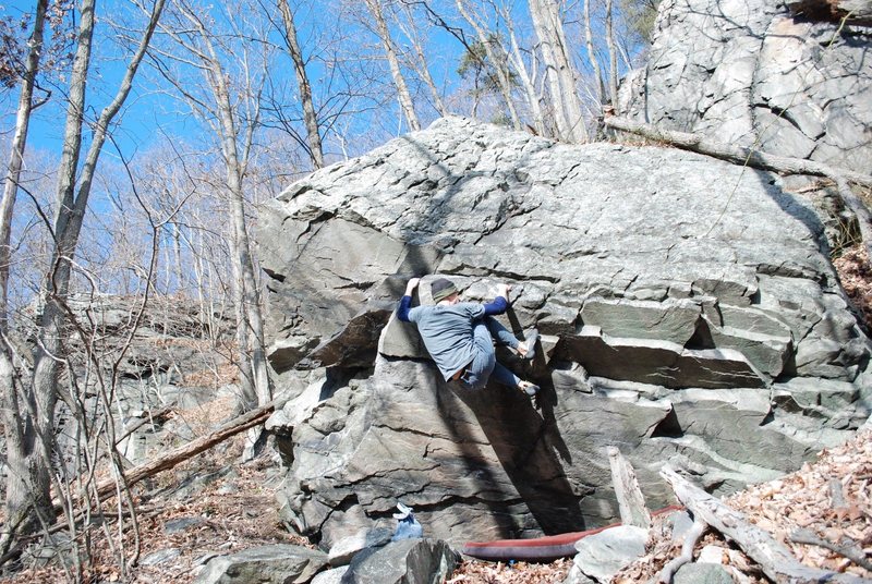 Climber on Wreck Tangle