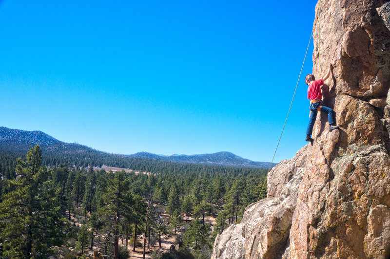 Stephen nears the top.