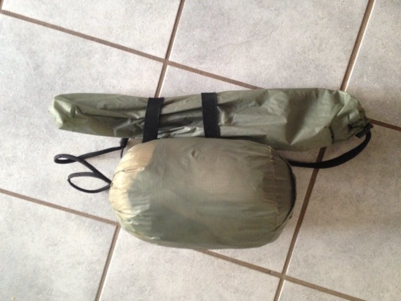 Bivy sack packed