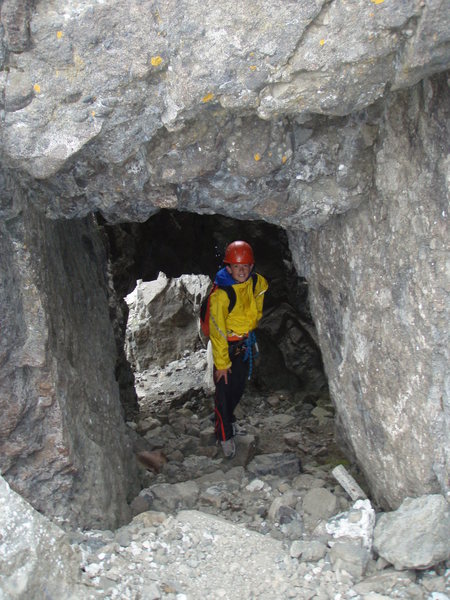 A cave hollowed out during the Great War