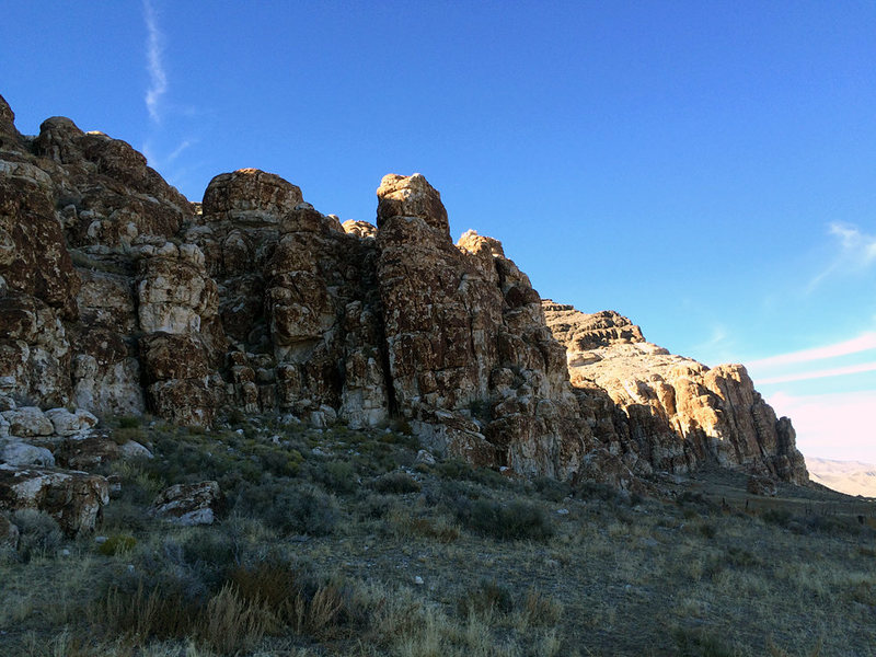 The bluff of the central area with Bodaggette.