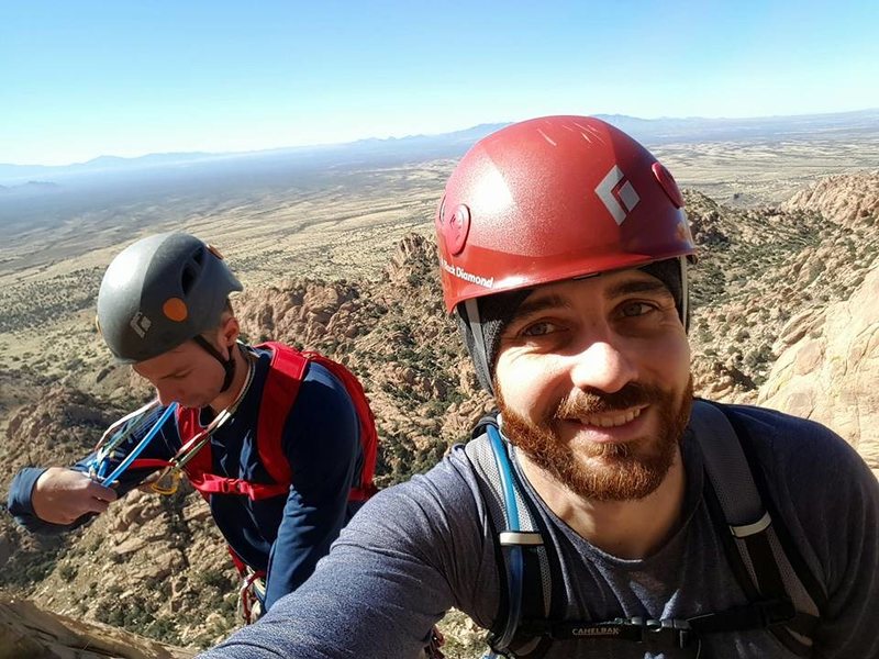 On Ewephoria, 3rd belay