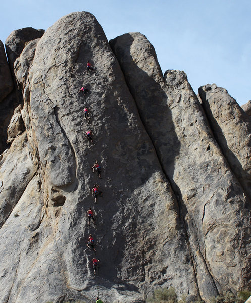 Fun climb does wander over and join Bananarama near the top