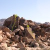 Group Campsite 2, Joshua Tree NP<br>
<br>
A. Katoomba (5.10c)<br>
B. Candyass (5.5)