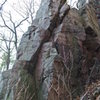 Little Sleestak tower found on one side of the lower edge of the Ramsay's access gully.  Fun little summit.