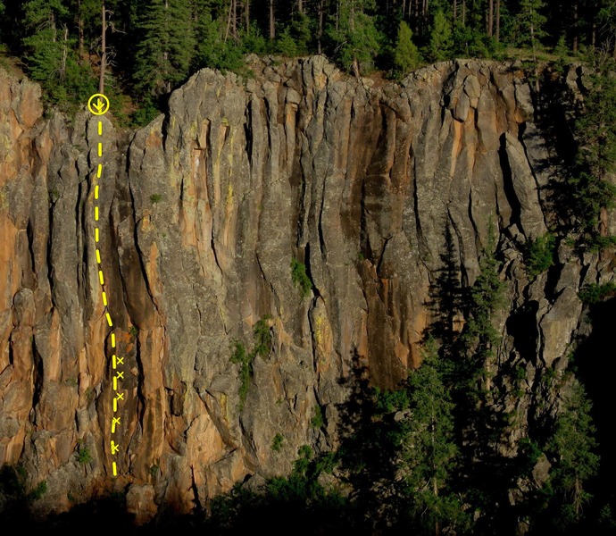 West End Wall showing Jade Feather<br>
