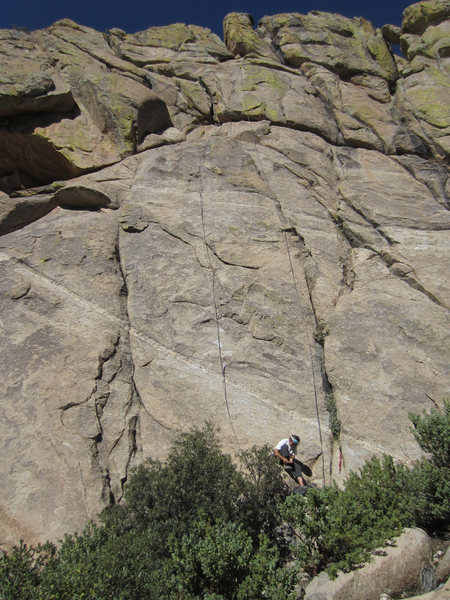 Rope hanging on The Reuben Hair Shift.<br>
<br>
Lin Murphy suiting up.<br>
