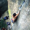 Deb Slevin on the 5.11+ finger crack.