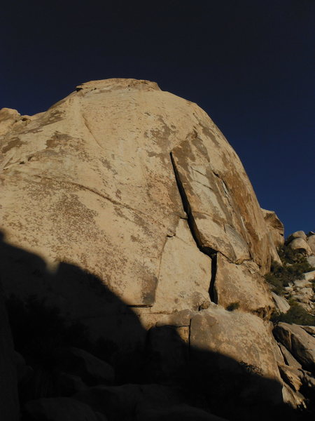 The Great Unknown climbs the beautiful left facing flake.