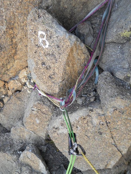 8th rappel anchor