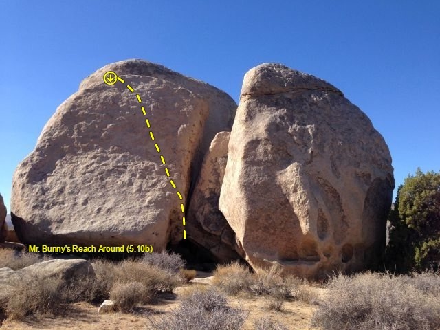 Mr. Bunny's Reach Around (5.10b), Joshua Tree NP