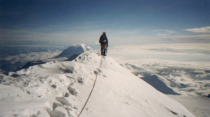 Mike on Denali summit ridge