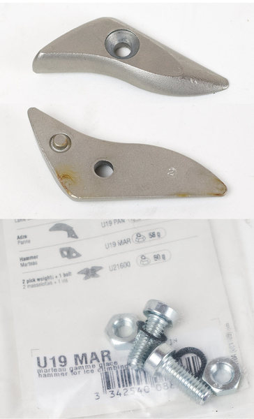 quark pick weight & hammer/adze screws