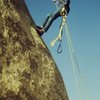 Learning aid and rappelling on Ryan's pillar, 1971.