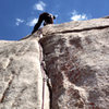 FA of "Hidden Technology" (5.11a), Demonology Cliff Band