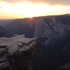 Paying my respects on a peaceful evening solo hike to Taft Point. Yosemite.  Summer 2015.