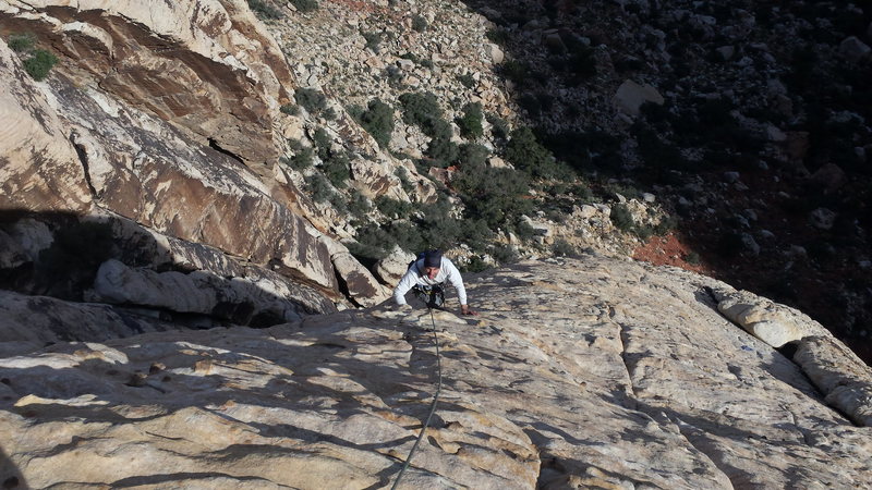 Steve Dicesare on Johnny Vegas.  Red Rock Nevada. November 2015.