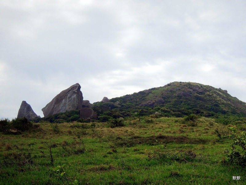 Another view of the Little Sharp Rock "Sword" and "Shield" cliffs