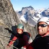 Jenny and I on our honeymoon in southern Greenland.