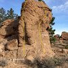 Hueco Boulder (from west) topo