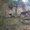 One of the most impressive roof systems in the Adirondacks. The Hydrofax (12b) punches through the roof on the right.