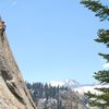 quite the setting for some great granite face climbing