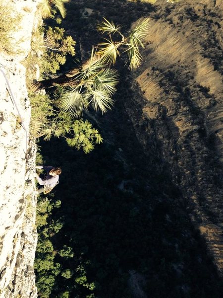 Photo Credit: Brad Hilbert<br>
Myself following up the last pitch to the summit.