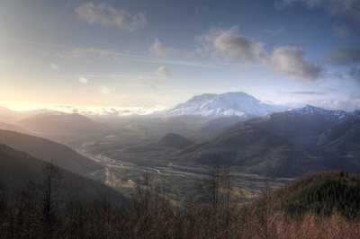 Sunrise from near Coldwater Lake. 