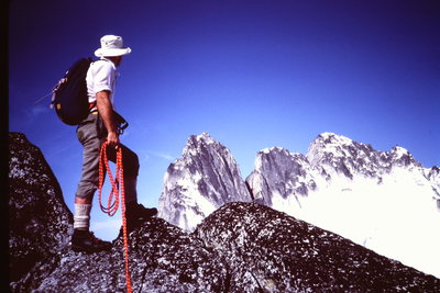 Kinda nice views along the ridge (Photo by Mary-Jane Cross, 1982)