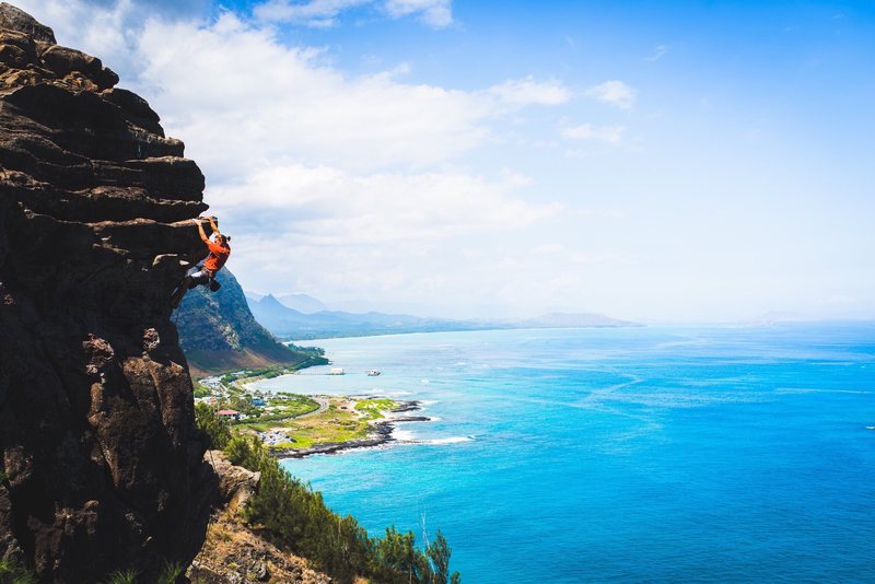Fun climbing in Hawaii 