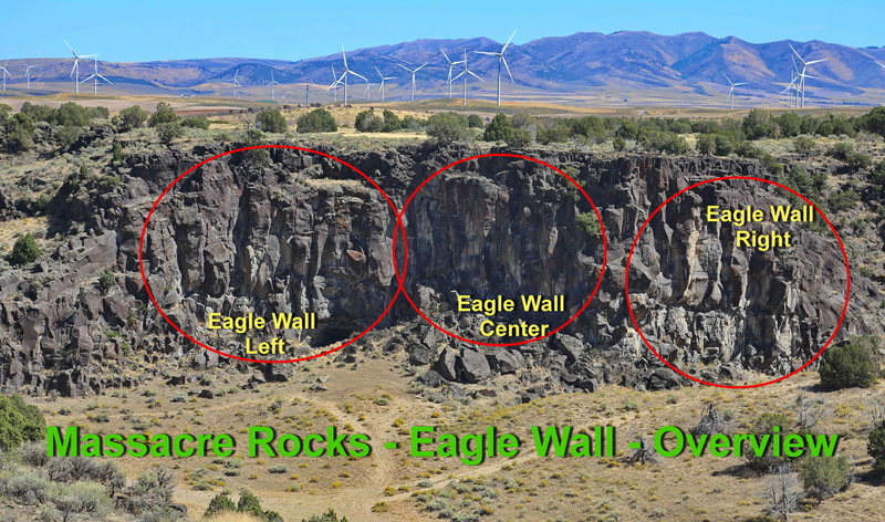 Overview photo to locate the Right Side of Eagle Wall.