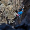 Steve Cox on Lethal Weapon at New Jack City. (5.12c/d)