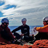     Sweet Autumn day in 2013,... to be on the summit of the Titan. Eric Schildroth, Garrett Kemper and Eric Zschiesche,... present, and accounted for.... 