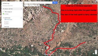 Zoom of last 10 minutes of Birdland approach.