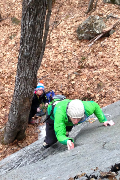 Alec climbing, torie creepin