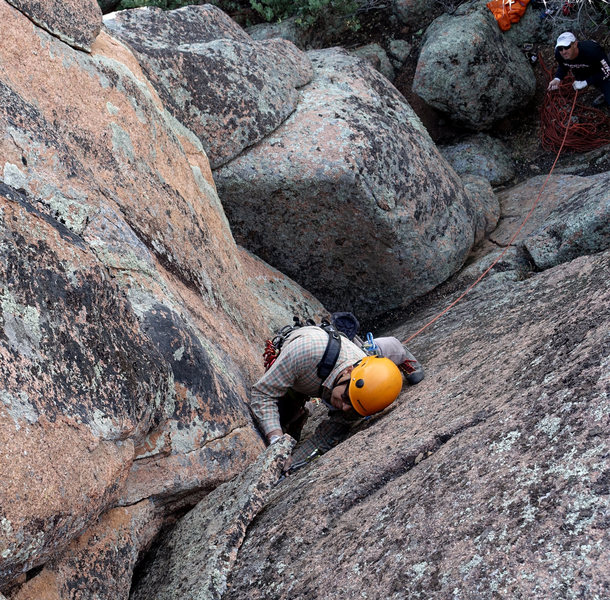 Clay belaying on the FA of The Worst Punter, Connie Lippincott's brother, Don Bracken of the NFL. 