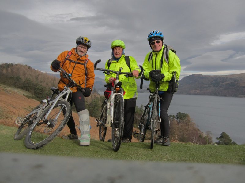 Bikers below Catbells