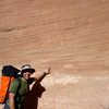 Rock art on approach to Spry Canyon. Zion N.P.