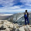 Lone Pine Peak<br>
View from winter route