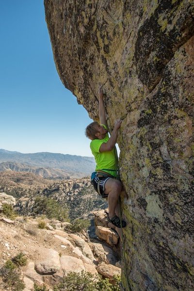 Heading up to the second crux, FC: Alex Wakelin