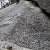 In a sea of sport climbs, this fun pitch of trad stands out.  My friend on her first trad lead took 3 falls near the top.  The protection is good.  